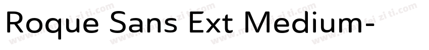 Roque Sans Ext Medium字体转换